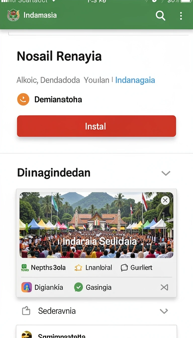Cuplikan layar menu unduhan stadium77 untuk perangkat Android